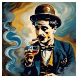 Charlie Chaplin Old Fashion Hand Signed by Charis Charlie Chaplin Old Fashion Hand Signed by Charis