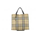 Burberry Beige Nova Check Hand Bag Burberry Beige Nova Check Hand Bag