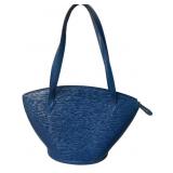 Louis Vuitton Blue Epi Saint-Laurent Handbag Louis Vuitton Blue Epi Saint-Laurent Handbag