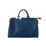 Louis Vuitton Toledo Blue Speedy 30 Hand Bag