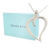 Tiffany & Co. Open Leaf Heart Necklace