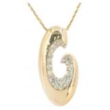 Givenchy Logo Rhinestone Necklace