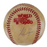 Autographed Nolan Ryan World Series Baseball