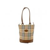 Burberry Nova Check Drawstring Shoulder Bag
