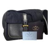 Prada Navy Satchel Shoulder Bag