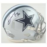Autographed Zack Martin Cowboys Mini Helmet