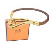 Hermes Brown Hook Bracelet