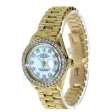 18k Gold Rolex Oyster Perpetual 26 Lady President