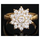 18kt Gold Natural 1.00 ct Brilliant Diamond Ring