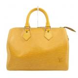 Louis Vuitton Yellow Epi Speedy 25