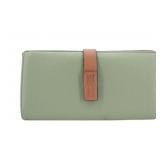 LOEWE Green Leather Snap Wallet