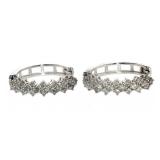 10kt Gold 1/2 ct Diamond Huggie Earrings