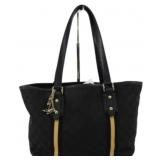 Gucci GG Black & Brown Canvas Handbag