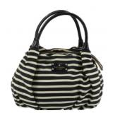 Kate Spade Black & White Striped Handbag