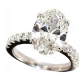 14k Gold 5.71 ct. Oval Brilliant Lab Diamond Ring 14k Gold 5.71 ct. Oval Brilliant Lab Diamond Ring