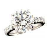 14kt Gold 5.82 ct Round VS Lab Diamond Ring 14kt Gold 5.82 ct Round VS Lab Diamond Ring