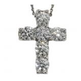 14kt Gold 1.50 ct Lab Diamond Cross Pendant 14kt Gold 1.50 ct Lab Diamond Cross Pendant