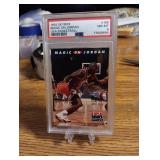 Vintage 1992 Skybox #105 Magic on Jordan Card Vintage 1992 Skybox #105 Magic on Jordan Card