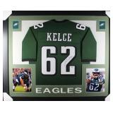 Autographed Jason Kelce Custom Framed Jersey Autographed Jason Kelce Custom Framed Jersey