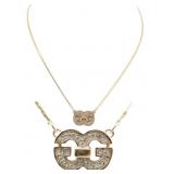 Givenchy Double G Logo Rhinestone Necklace Givenchy Double G Logo Rhinestone Necklace