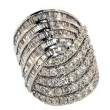 10k Gold 4.00 ct Diamond Cocktail Ring 10k Gold 4.00 ct Diamond Cocktail Ring