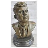 JFK JOHN F KENNEDY BRONZE METAL BUST JFK JOHN F KENNEDY BRONZE METAL BUST