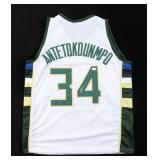 Autographed Giannis Antetokounmpo Jersey Autographed Giannis Antetokounmpo Jersey