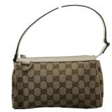 Gucci Canvas Monogram Pouch Handbag Gucci Canvas Monogram Pouch Handbag