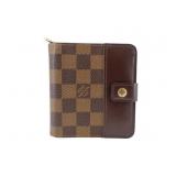 Louis Vuitton Damier Bi Fold Round Zippy Wallet Louis Vuitton Damier Bi Fold Round Zippy Wallet