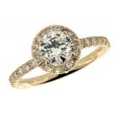 14k Gold 1.40 ct Round Brilliant Diamond Ring 14k Gold 1.40 ct Round Brilliant Diamond Ring