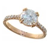 14kt Gold 1.72 ct Natural Diamond Ring 14kt Gold 1.72 ct Natural Diamond Ring