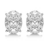14kt Gold 3.00 ct Oval Lab Diamond Stud Earrings 14kt Gold 3.00 ct Oval Lab Diamond Stud Earrings