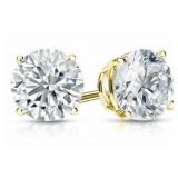 14kt Gold 5.00 ct Round VS Lab Diamond Earrings 14kt Gold 5.00 ct Round VS Lab Diamond Earrings