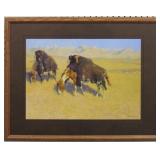 INDIANS SIMULATING BUFFALO GICLEE BY REMINGTON INDIANS SIMULATING BUFFALO GICLEE BY REMINGTON