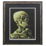 SKELETON SMOKING CIGARETTE GICLEE BY VAN GOGH SKELETON SMOKING CIGARETTE GICLEE BY VAN GOGH