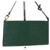 Louis Vuitton Green Pochette Handbag Louis Vuitton Green Pochette Handbag