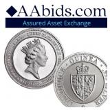 1/10 oz  Silver St. Helena Spade Guinea Shield
