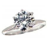 14kt Gold 2.00 ct Round Brilliant Lab Diamond Ring