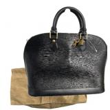Louis Vuitton Black Epi Alma Handbag
