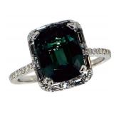14k Gold 4.28 ct Alexandrite & Diamond Ring
