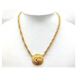 Chanel Coco Mark Double Hanging Necklace