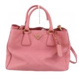 Prada Pink Leather 2Way Handbag