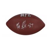 Autographed Rob Gronkoswki NFL Football