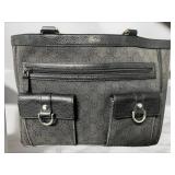 GUCCI GRAPHITE INTERLOCKING G HANDBAG