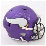 Autographed Jordan Addison Vikings Helmet
