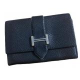 Hermes Black H Wallet Pouch
