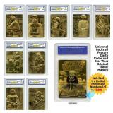 Star Wars 23K Gold Darth Vader Series Card Set