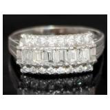 Platinum .79 ct Brilliant Natural Diamond Ring