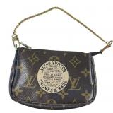 LOUIS VUITTON BROWN MONOGRAM MINI ACCESSORY BAG