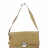 Salvatore Ferragamo Beige Leather Shoulder Bag